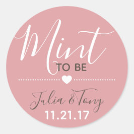 Dusty Ro Mint som fäktare: Bröllopsförespråkare Runt Klistermärke