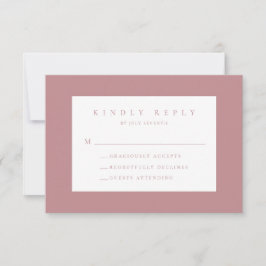 Dusty Ro Modern Bröllop OSA Card Kort