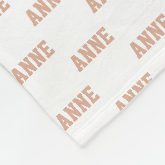 Dusty Ro Namn Simple Mönster Fleecefilt (Hörn)