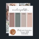 Dusty ro och sage grönt Bröllop färg Palette C<br><div class="desc">Dusty ro och sage grönt Bröllop färg Palette Card 2023</div>
