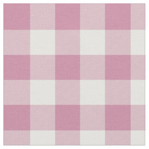 Dusty Ro och White Gingham Play Tyg