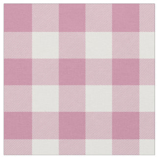 Dusty Ro och White Gingham Play Tyg