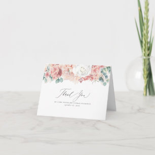 Dusty Ro Peach Flowers Elegant Tack Kort