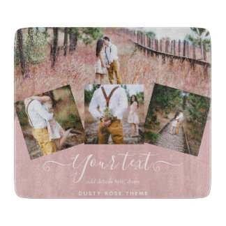 Dusty Ro PHOTO COLLAGE Personligt bröllp GIFT