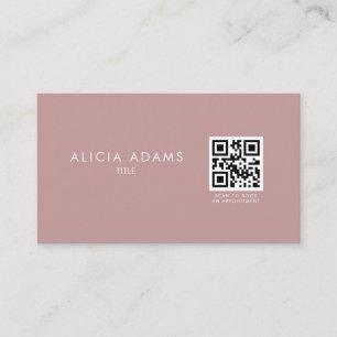 Dusty Ro Professionell - minimalistisk QR-kod Visitkort