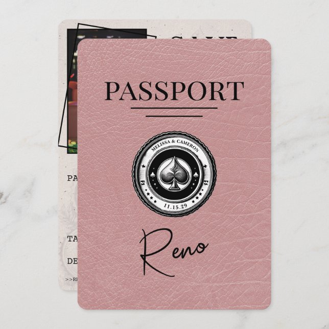 Dusty Ro Reno Passport Spara datum Spara Datumet (Fram/baksida)
