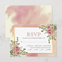 Dusty ro rosa blommor guld ram boho bröllop