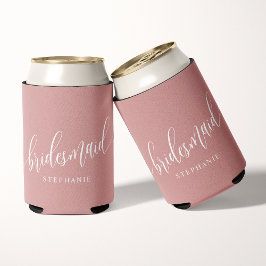 Dusty Ro Rosa Bridesmaid Modern Script