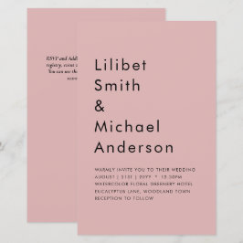 Dusty Ro Rosa Bröllop