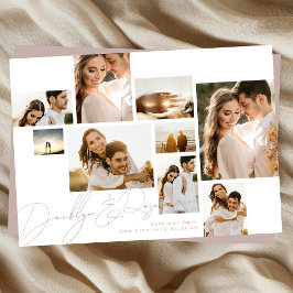 Dusty Ro Rosa Collage Multi Photo Spara Datumet