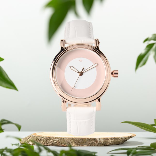 Dusty ro rosa initialer personlig  eWatch Watch Wa Armbandsur (Skapare uppladdad)