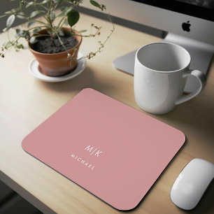 Dusty Ro Rosa Modern monogram Musmatta