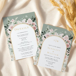 Dusty Ro säljer enkelt monogram allt på en Bröllop Inbjudningar