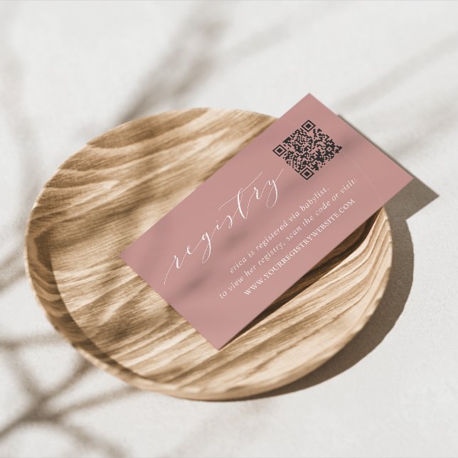 Dusty Ro Script Möhippa eller register för babyvis Tilläggskort (Skapare uppladdad)