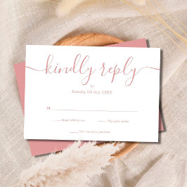 Dusty Ro Simple Elegant Script OSA Kort