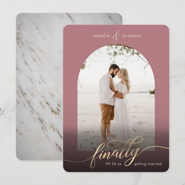 Dusty Ro slutligen, Gifta sig och fönsterfoto Spara Datumet (Fram/baksida)