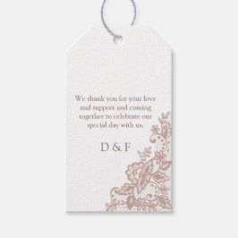 Dusty ro snöre romantic bröllop presentetikett