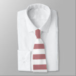 Dusty Ro Stripe Solid Färg Rand Slips<br><div class="desc">Klassisk modern,  stripe-nektie i bröllop dammiga ro och vita färg. Dusty ro strippade nektie åt honom. Randig marskalkar.</div>