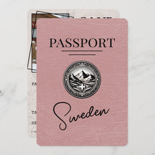 Dusty Ro Sverige Passport Spara datum Spara Datumet (Fram/baksida)