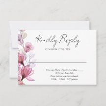 Dusty Ro Transparent Blommigt Monogram Bröllop