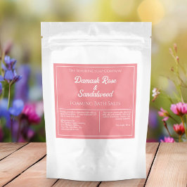 Dusty Ro Watersecure Bath Salts Pouch-etikett