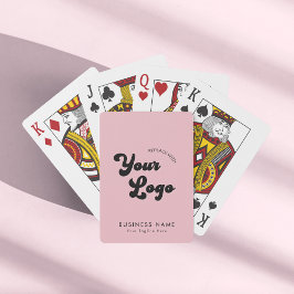 Dusty Rosa Anpassningsbar Business Company 70s Log Casinokort