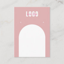 Dusty Rosa Arch Add Logotyp Jewelry Earrings Visni