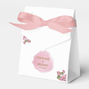 Dusty Rosa Blommigt Elegant Modern Romantik Bröllo Presentaskar