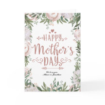 Dusty Rosa Blommigt Utandning Mors dag