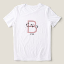 Dusty Rosa Brudmonogram