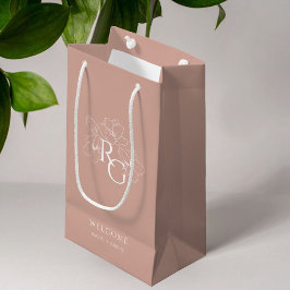 Dusty Rosa | Chic Monogram Välkommen Bröllop