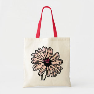 Dusty Rosa Daisy Vintage Tygkasse