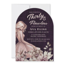 Dusty Rosa Dress & Blommigt 30års födelsedag Party