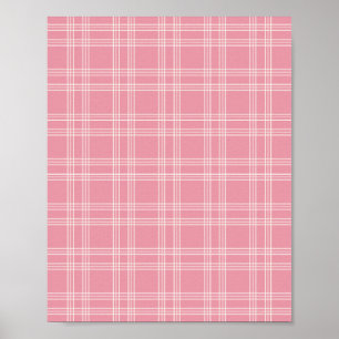 Dusty Rosa Gingham 02 Poster