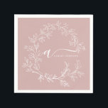Dusty Rosa Girly Script Monogram Namn Modern Pappersservett<br><div class="desc">Ge dig lite elegans till din bord-inställning med dessa krävande personlig-servetter, helt designade för alla tillfälle. Varje napkin har en dammig rosa med chic och visar en vacker andedräkt av blommigt som är sammanflätad med ditt namn i ett elegant-skript och ser till att dina sammankomster är så snyggt som de...</div>