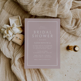 Dusty Rosa - minimal modern Möhippa Inbjudningar