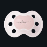 Dusty Rosa Modern Script Girly Monogram Namn Napp<br><div class="desc">Dusty Rosa Simple Script Monogram Namn Nappar Detta gör perfekt babydusch till någon som kärlek glam lyx och chic stilar.</div>