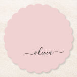 Dusty Rosa Modern Script Girly Monogram Namn Underlägg Papper<br><div class="desc">Dusty Rosa Simple Script Monogram Namn Papper Underläggs. Det gör perfekt studenten,  födelsedag,  bröllop,  möhippa,  årsdag,  babydusch eller bachelorette-fest till någon som glam lyx och chic stilar.</div>