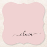 Dusty Rosa Modern Script Girly Monogram Namn Underlägg Papper<br><div class="desc">Dusty Rosa Simple Script Monogram Namn Papper Underläggs. Det gör perfekt studenten,  födelsedag,  bröllop,  möhippa,  årsdag,  babydusch eller bachelorette-fest till någon som glam lyx och chic stilar.</div>