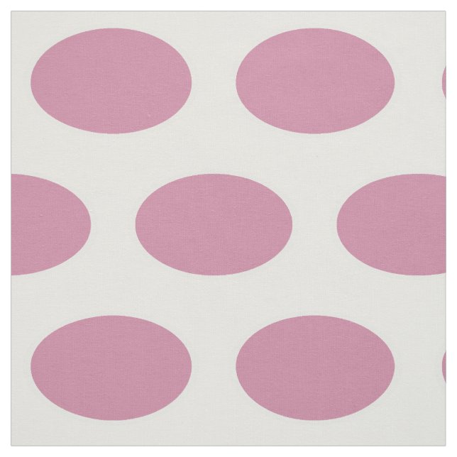 Dusty rosa ovaler län vit bakgrund tyg (Provkarta)