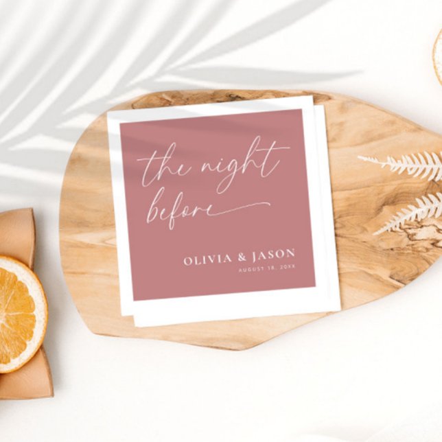 Dusty Rosa Rehearsal Middag Pappersservett (Skapare uppladdad)