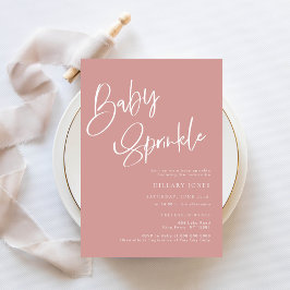 Dusty Rosa/Ro Bohemian Baby Sprinkle-inbjudan Inbjudningar