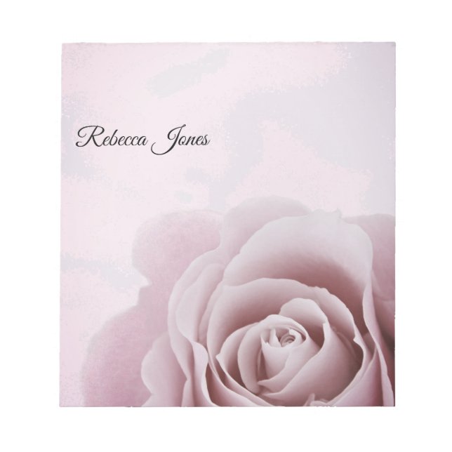 Dusty Rosa ros Anteckningsblock (Framsida)
