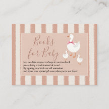 Dusty Rosa Stripe Little Goose Bokar för Baby