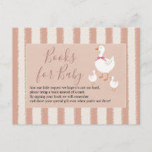 Dusty Rosa Stripe Little Goose Bokar för Baby