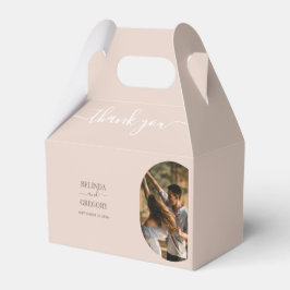 Dusty Rosa vi gör minimalistiskt foto Bröllop Presentaskar