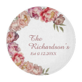 Dusty Rosa Watercolor Peony Anpassningsbar