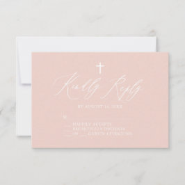 Dusty Rosa White Kor Girl Baptism OSA kort