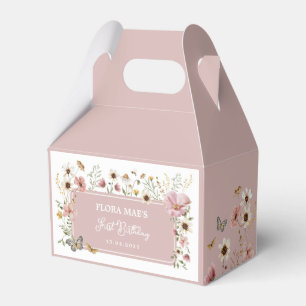 Dusty Rosa WildblomGarden Tea Party Birthday Presentaskar