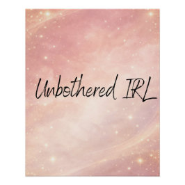 Dusty rose and moon milk AI art  Perfect Poster